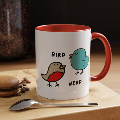 Cute Bird Nerd Coffee Mug, Perfect Gift for Bird Lovers and Nature Enthusiasts, Fun Bird-Themed Drinkware, Quirky and Whimsical Birding