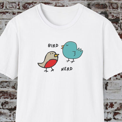 Bird Nerd Tee for Birders Cute Cartoon