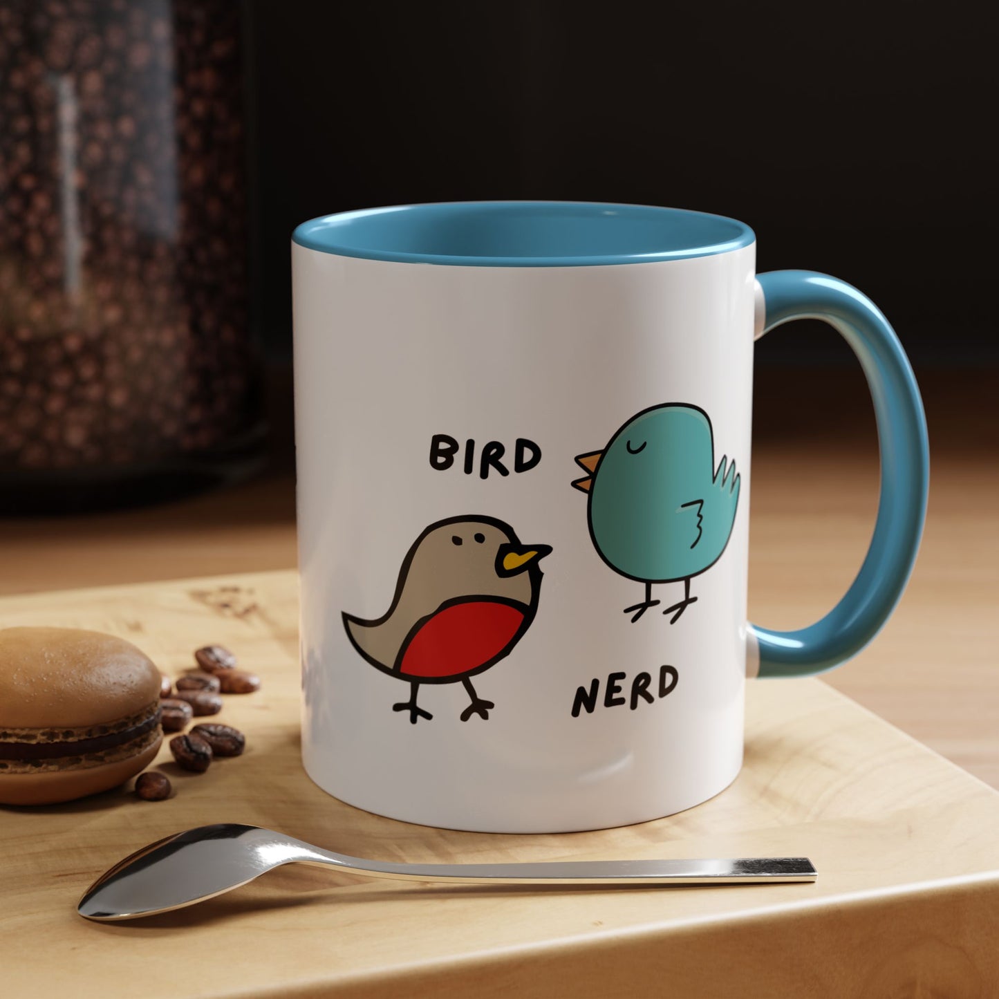 Cute Bird Nerd Coffee Mug, Perfect Gift for Bird Lovers and Nature Enthusiasts, Fun Bird-Themed Drinkware, Quirky and Whimsical Birding