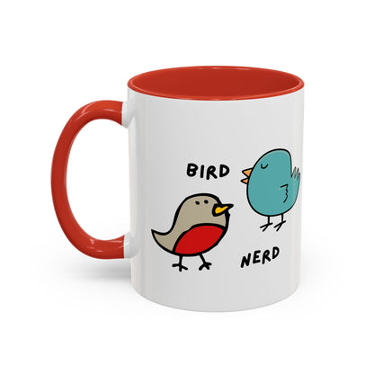 Cute Bird Nerd Coffee Mug, Perfect Gift for Bird Lovers and Nature Enthusiasts, Fun Bird-Themed Drinkware, Quirky and Whimsical Birding