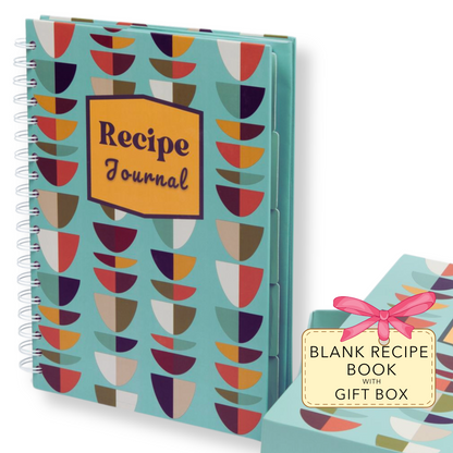 Blank Recipe Book to Write in Your Own Recipes with Tabs, 7 x 10" Spiral Blank Cookbook Recipe Journal for Own Recipes