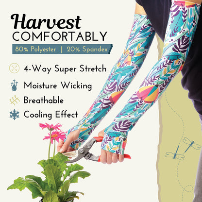 Pantala Moon Gardening Sleeves with Thumb Hole (Butterfly)